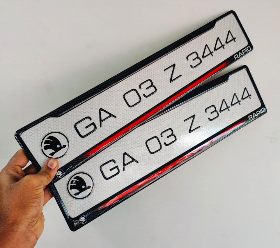Order BMW gel number plates in Goa
